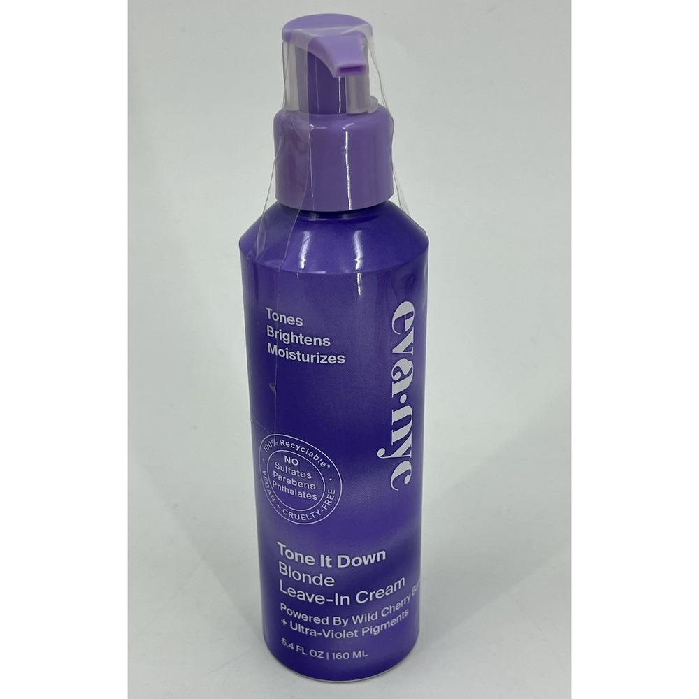 Eva NYC Tone It Down Blonde Leave In Cream Wild Cherry Bark Neutralize 5.4 oz